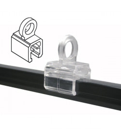 Oeillet de suspension 90° perpendiculaire au cadre - Oeillet Ø 9 mm