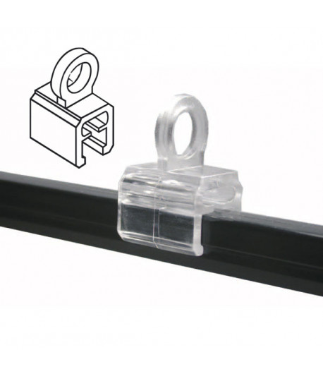 Oeillet de suspension 90° perpendiculaire au cadre - Oeillet Ø 9 mm