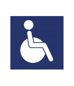 Panneau Handicapés - 390 x 390 mm
