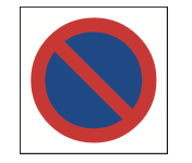 Parken Verboten Aufkleber – 200 Mm Durchmesser, Vinyl, Nach Norm NF EN ISO 7010, Für Innen & Außen