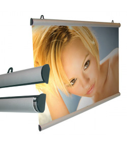 Porte-affiche clippant - Demi-rond - 840 x 25 mm