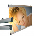 Porte-affiche clippant - Demi-rond - 840 x 25 mm