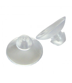 Ventouse transparente à tête champignon - Ø 20 mm
