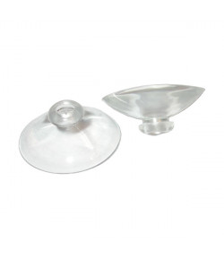 Ventouse transparente à tête champignon - Ø 40 mm