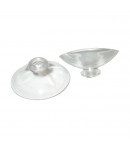 Ventouse transparente à tête champignon - Ø 40 mm