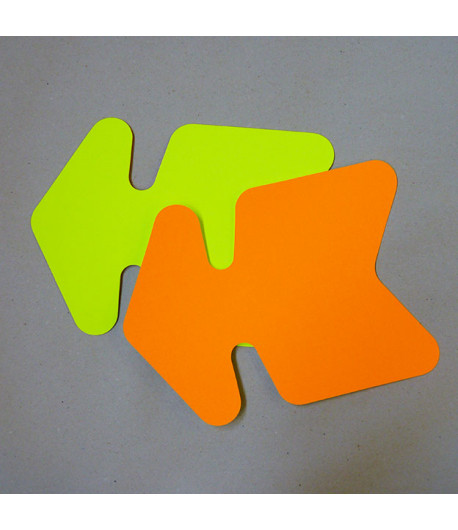 Flèche fluo - 320 x 240 mm