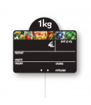 Etiquette ardoise noire fruits & légumes - 200 x 150 mm