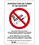 Interdiction de fumer/vapoter - 150 x 210 mm