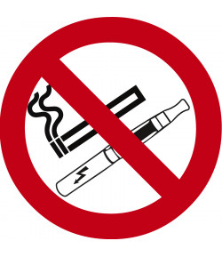 Adhésif Interdiction de fumer - Ø 150 mm