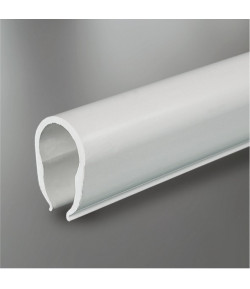 Visuel Profil pince plastique blanc - Longueur 250 mm