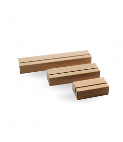 Visuel Porte affiche socle bois - Formaat 150 x 30 mm