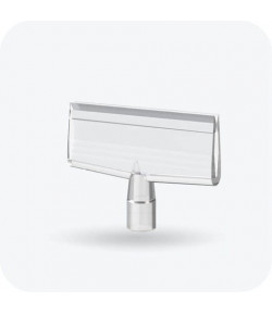 Visuel T de fixation pour affiche - Dimensions 55 mm