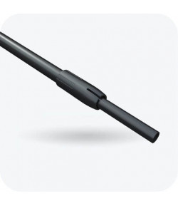 Visuel Tige téléscopique aluminium noire - Base diam 12 mm - Tête diam 9 mm