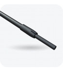 Tige téléscopique aluminium noire - Base diam 12 mm - Tête diam 9 mm