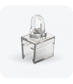 Visuel Aimant avec adaptateur parallele au cadre - Oeillet orientable sur 360°