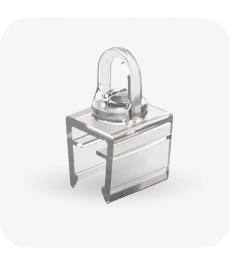 Aimant avec adaptateur parallele au cadre - Oeillet orientable sur 360°