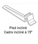 Support pour cadre - Incliné à 15° -Lg 100 mm