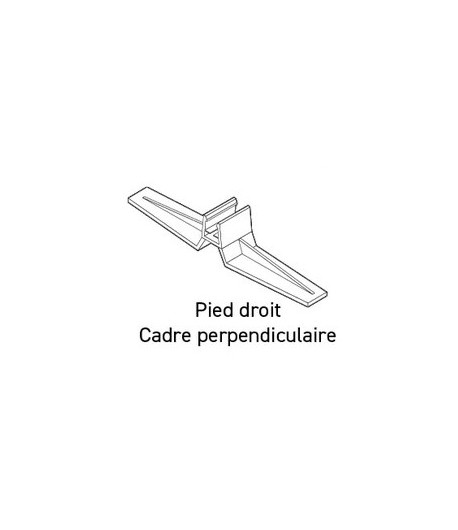 Support pour cadre - Droit - Lg 100 mm