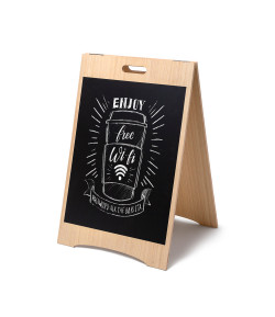 Visuel Chevalet Bois - Format 820 x 550 mm