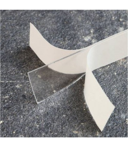 Visuel Bandes adhésives transparantes enlevables - Colle sur toutes surfaces sauf papier et carton