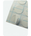 Pastille adhésive transparente double face - Diam 10 mm
