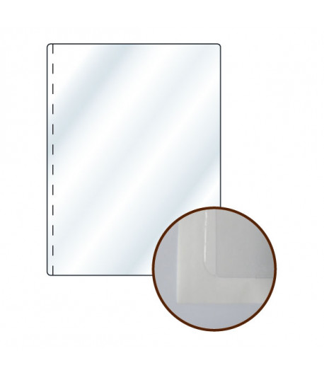 Pochette soudée adhésive transparente - A4 - 210 x 297 mm