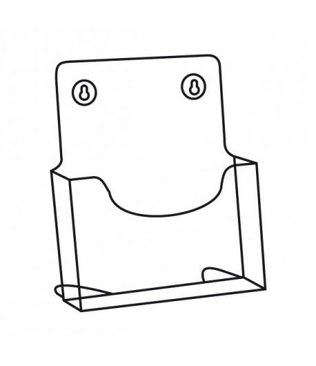 Porte-brochure comptoir 1 bac - A4 - 210 x 297 mm - Profondeur 30 mm