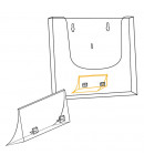 Porte-brochure mural ou à poser - A5 - 148 x 210 mm - Profondeur 36 mm