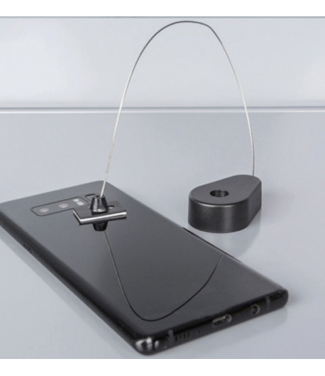 Antivol câble retractable - Format 50 x 32 mm - LG câble 720 mm