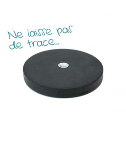 Aimant anti-glisse/anti-rayure rond - Ø 66 mm - Filetage M6