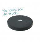 Aimant anti-glisse/anti-rayure rond - Ø 66 mm - Filetage M6