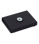 Aimant anti-glisse/anti-rayure rectangulaire - 43 X 31 mm - Filetage M4