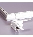 Embout à 90° pour rail alu + 2 vis