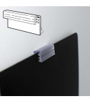 Grip vitrine adhésivé - 25 x 20 mm