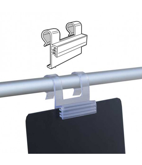 Stop-rayon grip double pour fil diamètre 9 mm maxi - 37 x 42 mm