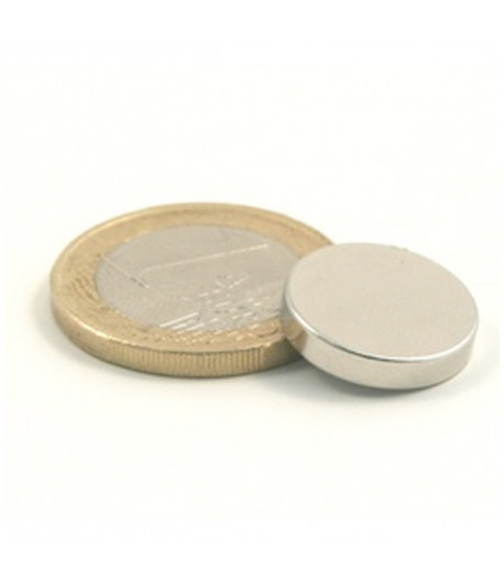 Aimant plot - Accrochage mural - Ø 12 mm - Ht. 4 mm