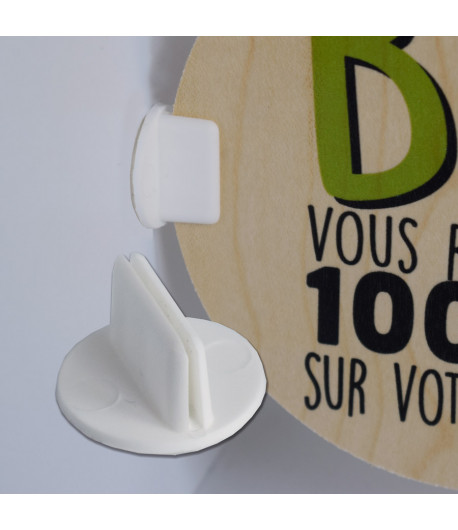 Support grip adhésif pour étiquette - Ø 20 mm