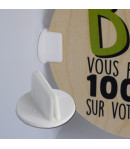 Support grip adhésif pour étiquette - Ø 20 mm