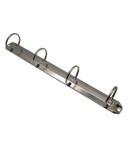 Mécanisme classeur 4 anneaux - 290 x 27 mm - Ø ext. des anneaux 40 mm