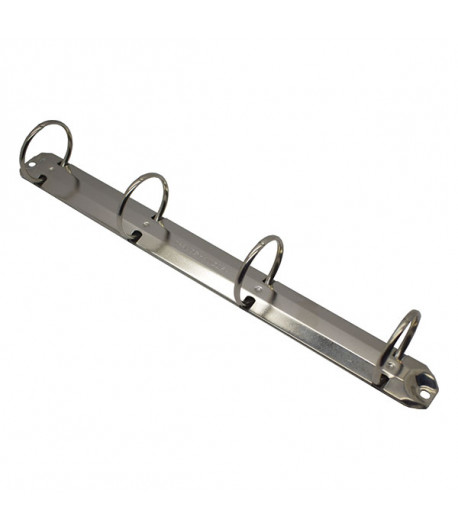Mécanisme classeur 4 anneaux - 290 x 27 mm - Ø ext. des anneaux 40 mm