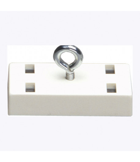 Aimant rectangulaire crochet fermé - 53 x 28 mm