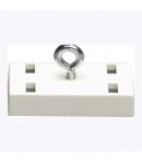 Aimant rectangulaire crochet fermé - 53 x 28 mm