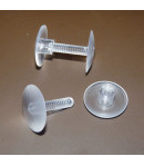 Clip pression - Ø vis 22 mm - Perçage Ø 8 mm