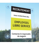 Porte affiche à ventouse - A4 - 210 x 297 mm