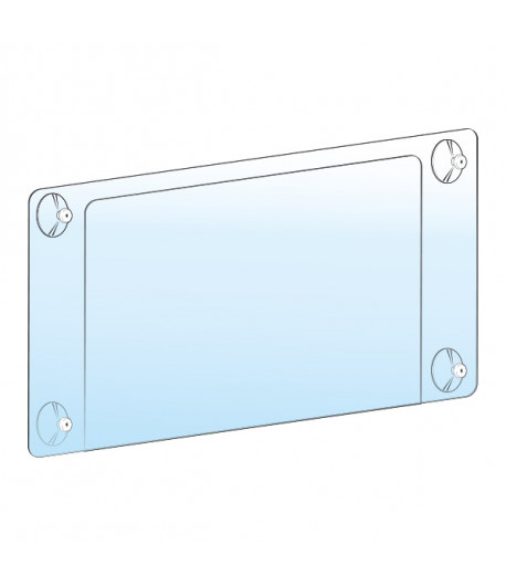 Porte affiche à ventouse - A4 - 297 x 210 mm