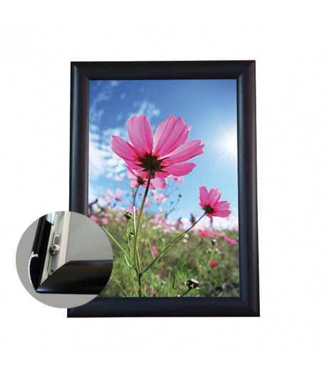 Cadre clippant à accrocher - Coins carrés - A2 - 420 x 594 mm - Epaisseur cadre 25 mm