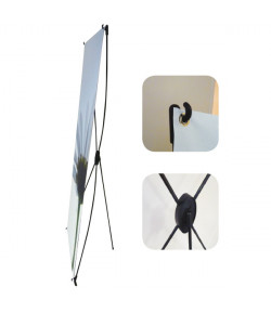 Porte-affiche en X - Format 800 x 2000 mm - Structure seule.
