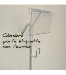 Cross merchandising métal - 50 x 830 mm