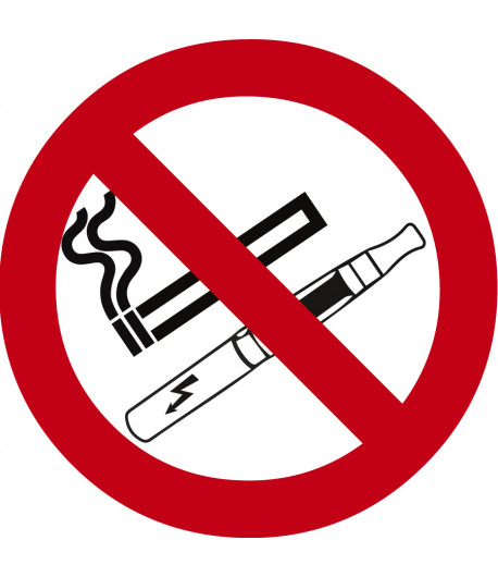 Adhésif Interdiction de fumer - Ø 150 mm