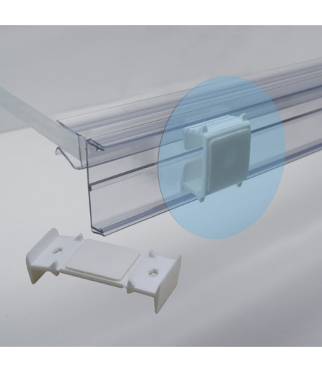 Stop rayon clip pour glissière électronique